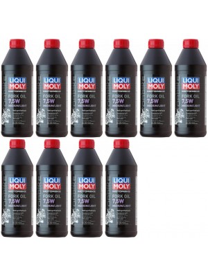 Liqui Moly 2719 Motorbike Fork Oil 7,5W medium/light Gabelöl 10x 1l = 10 Liter