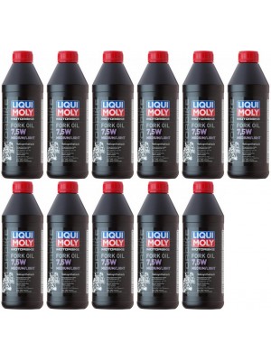 Liqui Moly 2719 Motorbike Fork Oil 7,5W medium/light Gabelöl 11x 1l = 11 Liter