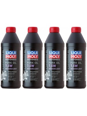 Liqui Moly 2719 Motorbike Fork Oil 7,5W medium/light Gabelöl 4x 1l = 4 Liter