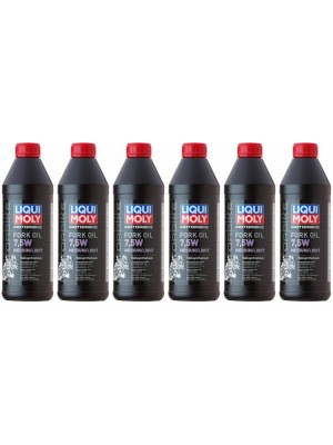 Liqui Moly 2719 Motorbike Fork Oil 7,5W medium/light Gabelöl 6x 1l = 6 Liter