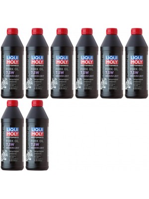 Liqui Moly 2719 Motorbike Fork Oil 7,5W medium/light Gabelöl 8x 1l = 8 Liter