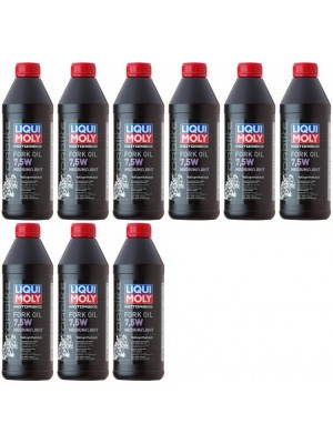 Liqui Moly 2719 Motorbike Fork Oil 7,5W medium/light Gabelöl 9x 1l = 9 Liter