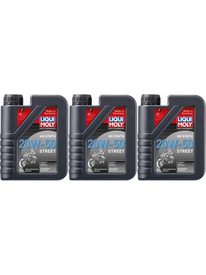 Liqui Moly 3816 Motorbike HD Synth 20W-50 Street 3x 1l = 3 Liter