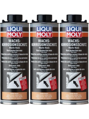 Liqui Moly 6104 Wachs-Korrosions-Schutz braun/transparent 3x 1l = 3 Liter