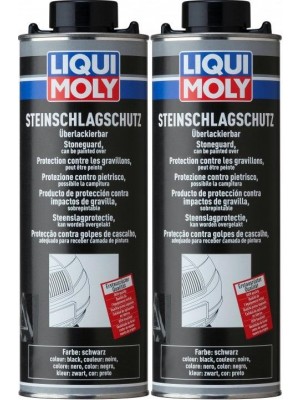 Liqui Moly 6110 Steinschlagschutz schwarz 2x 1l = 2 Liter