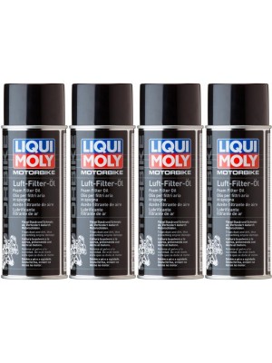 Liqui Moly 1604 Motorbike Luftfilteröl (Spray) 4x 400 Milliliter