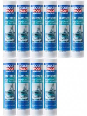 Liqui Moly 25043 Marine Bootsfett Fett Kartusche 10x 400 Gramm