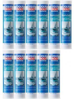 Liqui Moly 25043 Marine Bootsfett Fett Kartusche 11x 400 Gramm