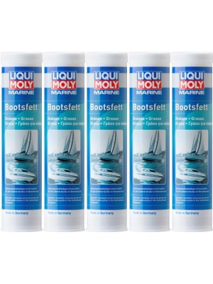 Liqui Moly 25043 Marine Bootsfett Fett Kartusche 5x 400 Gramm