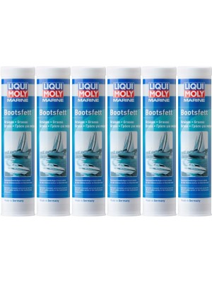 Liqui Moly 25043 Marine Bootsfett Fett Kartusche 6x 400 Gramm
