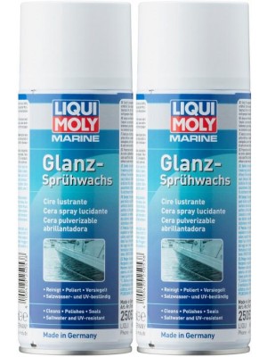 Liqui Moly 25053 Marine Glanz-Sprühwachs 2x 400 Milliliter