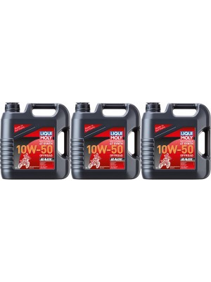 Liqui Moly 3052 Motorbike 4T Synth 10W-50 Offroad Race 3x 4l = 12 Liter