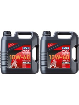 Liqui Moly 3054 Motorbike 4T Synth 10W-60 Offroad Race 2x 4l = 8 Liter