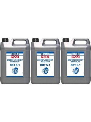 Liqui Moly 21163 Bremsflüssigkeit DOT 5.1 3x 5 = 15 Liter