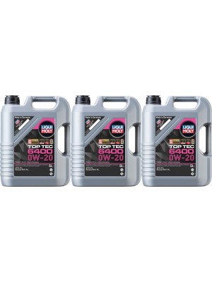 Liqui Moly 21585 Top Tec 6400 0W-20 3x 5 = 15 Liter