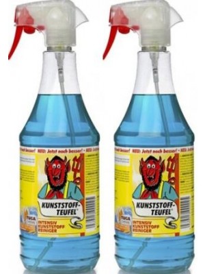 Tuga Chemie Kunststoff-Teufel (Entfernt fast alles auf Kunststoff) 2x1l=2 Liter