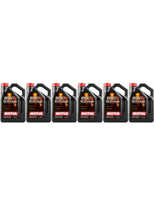 MOTUL Motoröl 8100 ECO CLEAN 0W-20 6x 5 = 30 Liter