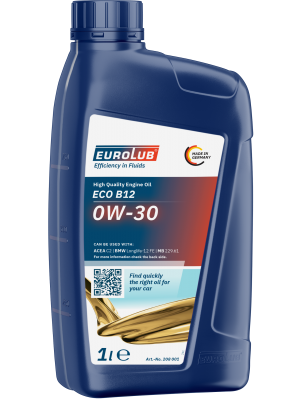 Eurolub Eco B12 0W-30 Motoröl 1l Flasche