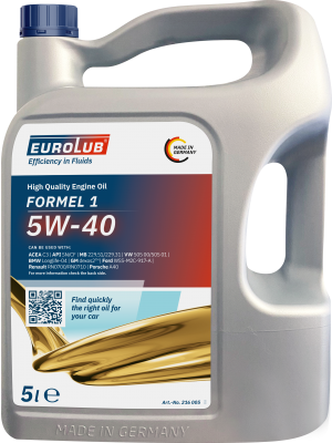 Eurolub Formel 1 5W-40 Motoröl 5l