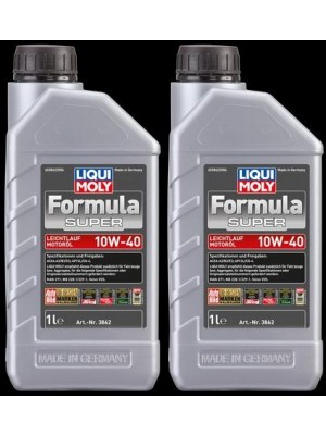 Liqui Moly 3862 Formula Super 10W-40 Motoröl Flasche 2x 1l = 2 Liter