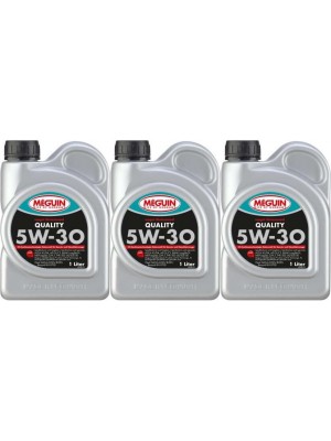Meguin megol 6566 Motoröl Quality SAE 5W-30 3x 1l = 3 Liter
