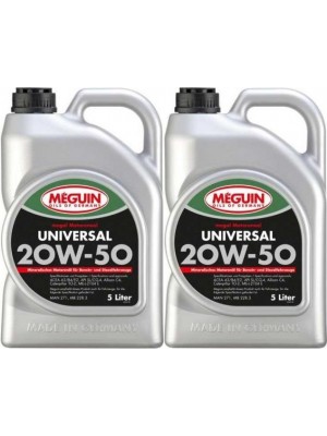 Meguin megol 4381 Motoröl Universal SAE 20W-50 2x 5 = 10 Liter