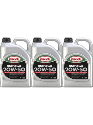 Meguin megol 4381 Motoröl Universal SAE 20W-50 3x 5 = 15 Liter