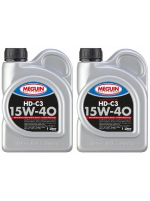 Meguin megol 4729 Motoröl HD-C3 SAE 15W-40 2x 1l = 2 Liter