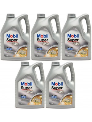 Mobil Super 3000 Formula XE1 5W-30 Motoröl (BMW LL0-4) 5x 5 = 25 Liter