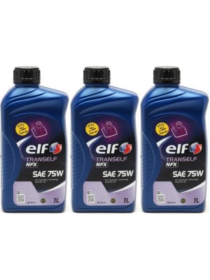 Elf Tranself NFX 75W Schaltgetriebeöl (Nachfolger von NFP/NFJ) 3x 1l = 3 Liter