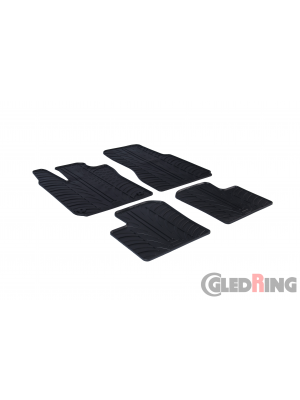 Original Gledring Passform Fußmatten Gummimatten 4 Tlg.+Fixing - Renault Twingo III 2014->