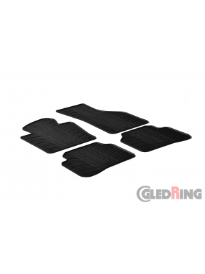 Original Gledring Passform Fußmatten Gummimatten 4 Tlg.+Fixing - Volkswagen VW Passat 2005-2009