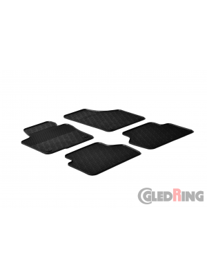 Original Gledring Passform Fußmatten Gummimatten 4 Tlg.+Fixing - Volkswagen VW Tiguan 2007-03.2016