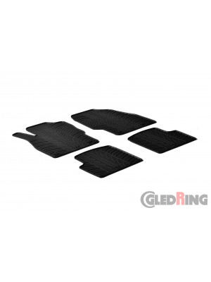 Original Gledring Passform Fußmatten Gummimatten 4 Tlg.+Fixing - Opel Corsa D 2006-2014