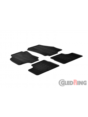 Original Gledring Passform Fußmatten Gummimatten 4 Tlg.+Fixing - Opel Astra H 2004 -2009