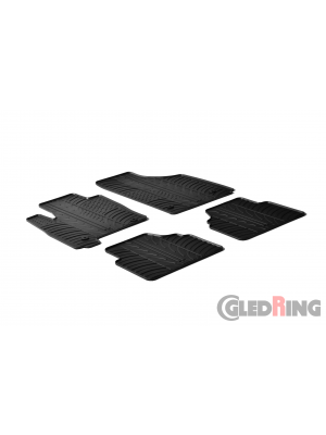 Original Gledring Passform Fußmatten Gummimatten 4 Tlg.+Fixing - Opel Meriva 2003-2010