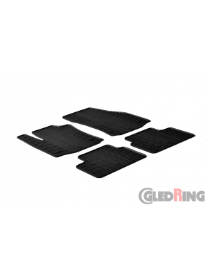 Original Gledring Passform Fußmatten Gummimatten 4 Tlg.+Fixing - Opel Meriva B 2010->