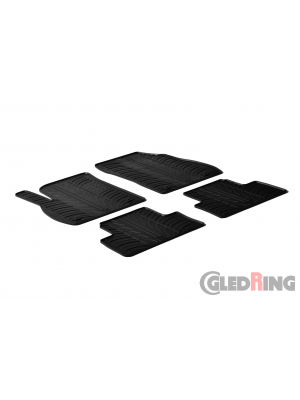 Original Gledring Passform Fußmatten Gummimatten 4 Tlg.+Fixing - Opel Zafira C 2011->2019