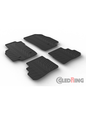 Original Gledring Passform Fußmatten Gummimatten 4 Tlg.+Fixing - OPEL Karl 08.2015->