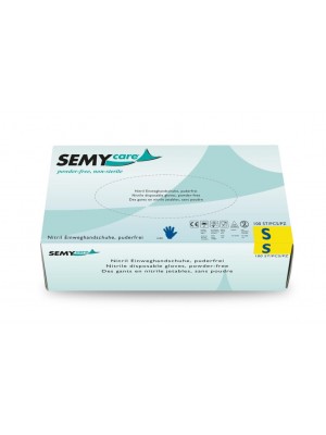 Nitril-Einweghandschuhe, blau puderfrei, Größe L, "SEMYcare" SC-358 100er Pack