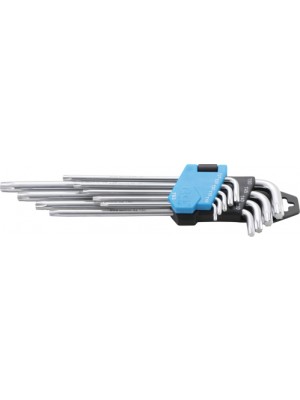 BGS 793 Winkelschlüssel-Satz | extra lang | T-Profil (für Torx) T10 - T50 | 9-tlg.