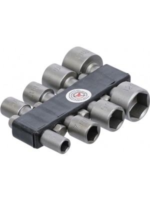 BGS 67308 Steckschlüssel-Bit-Satz | Antrieb Außensechskant 6,3 mm (1/4"") | SW 5 - 13 mm | 8-tlg.