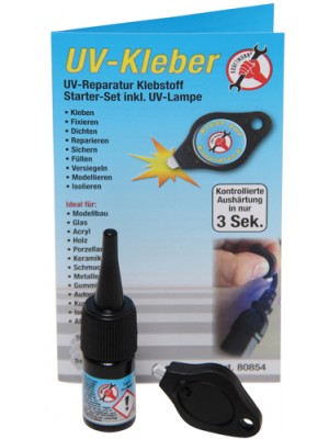 BGS UV-Kleber inkl. UV-Lampe | Flasche 3 g