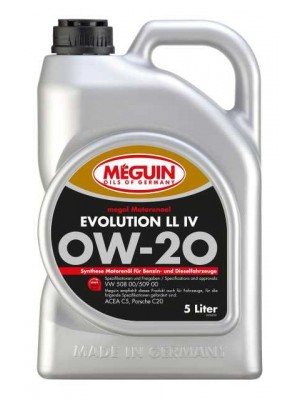 Meguin Megol 33058 Evolution LL Longlife IV 0W-20 5 Liter