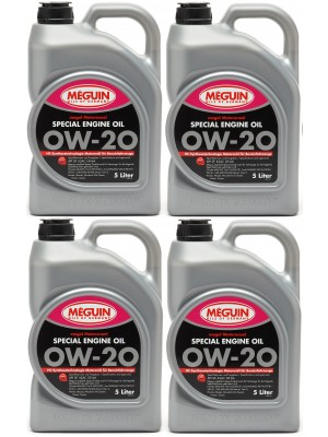 Meguin Megol 6851 Motoröl Special Engine Oil 0W-20 4x 5 = 20 Liter