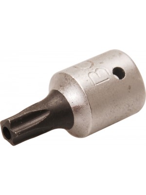 BGS 2355-TS27 Bit-Einsatz | Antrieb Innenvierkant 6,3 mm (1/4"") | TS-Profil (für Torx Plus) mit Bohrung TS27
