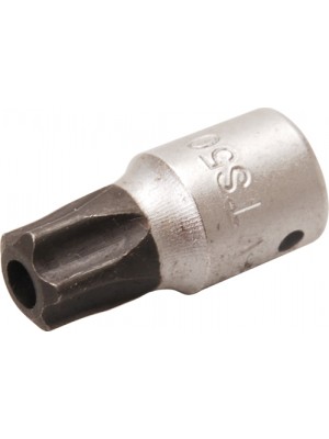 BGS 2355-TS50 Bit-Einsatz | Antrieb Innenvierkant 6,3 mm (1/4"") | TS-Profil (für Torx Plus) mit Bohrung TS50