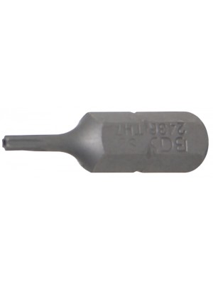 BGS 2436 Bit | Länge 25 mm | Antrieb Außensechskant 6,3 mm (1/4"") | T-Profil (für Torx) mit Bohrung T7