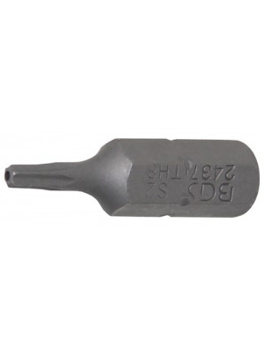 BGS 2437 Bit | Länge 25 mm | Antrieb Außensechskant 6,3 mm (1/4"") | T-Profil (für Torx) mit Bohrung T8