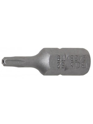 BGS 2438 Bit | Länge 25 mm | Antrieb Außensechskant 6,3 mm (1/4"") | T-Profil (für Torx) mit Bohrung T9